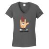 Ladies Heavy Cotton ™ 100% Cotton V Neck T Shirt Thumbnail