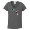 Ladies Heavy Cotton ™ 100% Cotton V Neck T Shirt Thumbnail