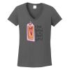 Ladies Heavy Cotton ™ 100% Cotton V Neck T Shirt Thumbnail