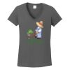 Ladies Heavy Cotton ™ 100% Cotton V Neck T Shirt Thumbnail