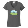 Ladies Heavy Cotton ™ 100% Cotton V Neck T Shirt Thumbnail
