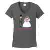 Ladies Heavy Cotton ™ 100% Cotton V Neck T Shirt Thumbnail