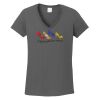 Ladies Heavy Cotton ™ 100% Cotton V Neck T Shirt Thumbnail