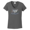 Ladies Heavy Cotton ™ 100% Cotton V Neck T Shirt Thumbnail