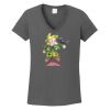 Ladies Heavy Cotton ™ 100% Cotton V Neck T Shirt Thumbnail