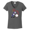 Ladies Heavy Cotton ™ 100% Cotton V Neck T Shirt Thumbnail