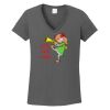 Ladies Heavy Cotton ™ 100% Cotton V Neck T Shirt Thumbnail