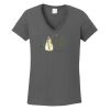 Ladies Heavy Cotton ™ 100% Cotton V Neck T Shirt Thumbnail