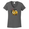 Ladies Heavy Cotton ™ 100% Cotton V Neck T Shirt Thumbnail