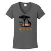 Ladies Heavy Cotton ™ 100% Cotton V Neck T Shirt Thumbnail