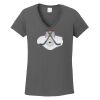 Ladies Heavy Cotton ™ 100% Cotton V Neck T Shirt Thumbnail