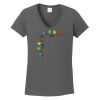 Ladies Heavy Cotton ™ 100% Cotton V Neck T Shirt Thumbnail