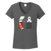 Ladies Heavy Cotton ™ 100% Cotton V Neck T Shirt Thumbnail