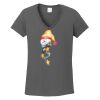 Ladies Heavy Cotton ™ 100% Cotton V Neck T Shirt Thumbnail