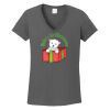 Ladies Heavy Cotton ™ 100% Cotton V Neck T Shirt Thumbnail