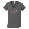 Ladies Heavy Cotton ™ 100% Cotton V Neck T Shirt Thumbnail