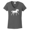 Ladies Heavy Cotton ™ 100% Cotton V Neck T Shirt Thumbnail