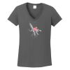Ladies Heavy Cotton ™ 100% Cotton V Neck T Shirt Thumbnail