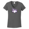 Ladies Heavy Cotton ™ 100% Cotton V Neck T Shirt Thumbnail