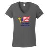 Ladies Heavy Cotton ™ 100% Cotton V Neck T Shirt Thumbnail