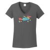 Ladies Heavy Cotton ™ 100% Cotton V Neck T Shirt Thumbnail