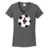 Ladies Heavy Cotton ™ 100% Cotton V Neck T Shirt Thumbnail
