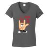 Ladies Heavy Cotton ™ 100% Cotton V Neck T Shirt Thumbnail