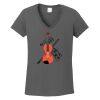 Ladies Heavy Cotton ™ 100% Cotton V Neck T Shirt Thumbnail