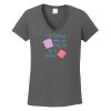 Ladies Heavy Cotton ™ 100% Cotton V Neck T Shirt Thumbnail