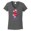 Ladies Heavy Cotton ™ 100% Cotton V Neck T Shirt Thumbnail