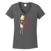 Ladies Heavy Cotton ™ 100% Cotton V Neck T Shirt Thumbnail