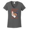 Ladies Heavy Cotton ™ 100% Cotton V Neck T Shirt Thumbnail