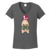 Ladies Heavy Cotton ™ 100% Cotton V Neck T Shirt Thumbnail