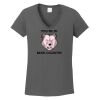 Ladies Heavy Cotton ™ 100% Cotton V Neck T Shirt Thumbnail