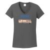 Ladies Heavy Cotton ™ 100% Cotton V Neck T Shirt Thumbnail