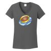 Ladies Heavy Cotton ™ 100% Cotton V Neck T Shirt Thumbnail