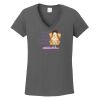 Ladies Heavy Cotton ™ 100% Cotton V Neck T Shirt Thumbnail