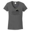 Ladies Heavy Cotton ™ 100% Cotton V Neck T Shirt Thumbnail