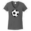 Ladies Heavy Cotton ™ 100% Cotton V Neck T Shirt Thumbnail