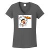 Ladies Heavy Cotton ™ 100% Cotton V Neck T Shirt Thumbnail