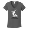 Ladies Heavy Cotton ™ 100% Cotton V Neck T Shirt Thumbnail