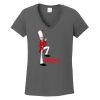 Ladies Heavy Cotton ™ 100% Cotton V Neck T Shirt Thumbnail