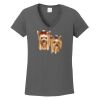 Ladies Heavy Cotton ™ 100% Cotton V Neck T Shirt Thumbnail