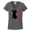 Ladies Heavy Cotton ™ 100% Cotton V Neck T Shirt Thumbnail