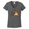 Ladies Heavy Cotton ™ 100% Cotton V Neck T Shirt Thumbnail