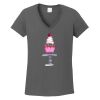 Ladies Heavy Cotton ™ 100% Cotton V Neck T Shirt Thumbnail