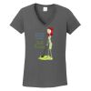 Ladies Heavy Cotton ™ 100% Cotton V Neck T Shirt Thumbnail
