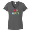 Ladies Heavy Cotton ™ 100% Cotton V Neck T Shirt Thumbnail