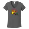 Ladies Heavy Cotton ™ 100% Cotton V Neck T Shirt Thumbnail
