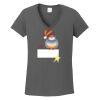 Ladies Heavy Cotton ™ 100% Cotton V Neck T Shirt Thumbnail